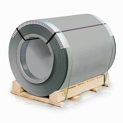 Рулон стали полиэстер RAL9006 Серебро 0.45х1250мм закрытый Рулон стали полиэстер RAL9006 Серебро 0.45х1250мм закрытый