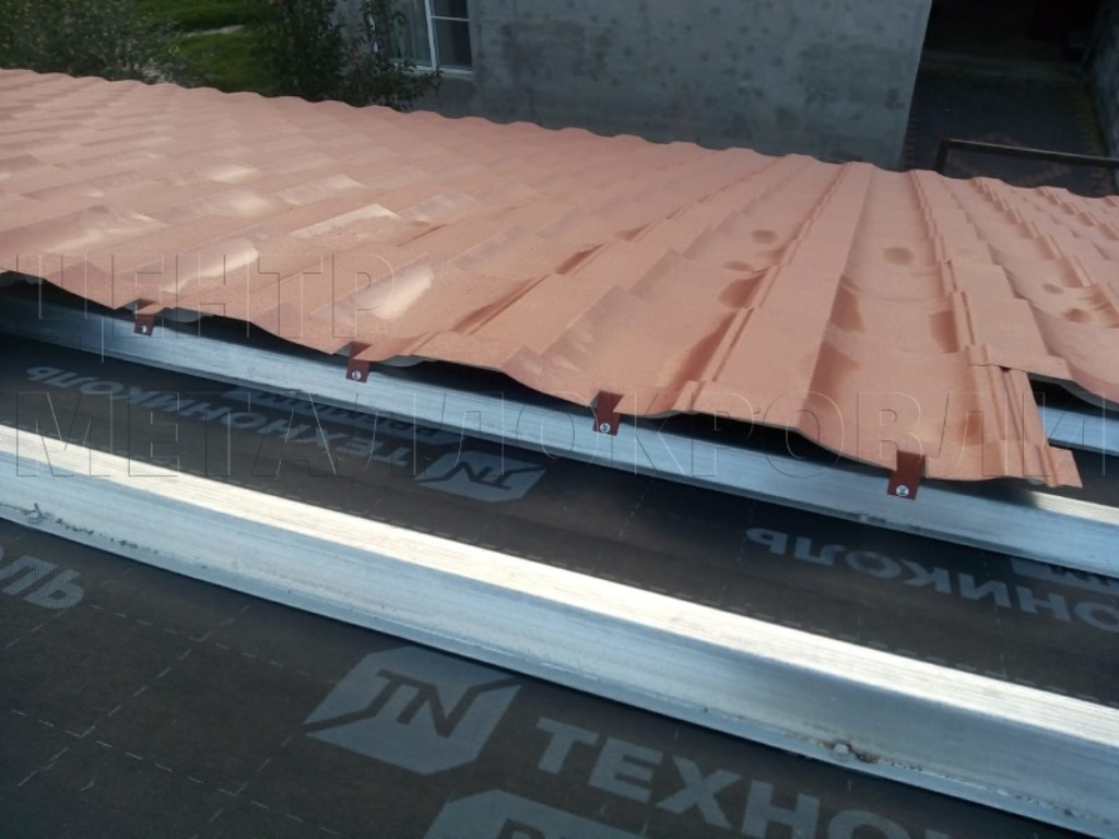 Металлочерепица Геркулес 8004 терракотовый Стальной Бархат от Центра Металлокровли в Кокшетау