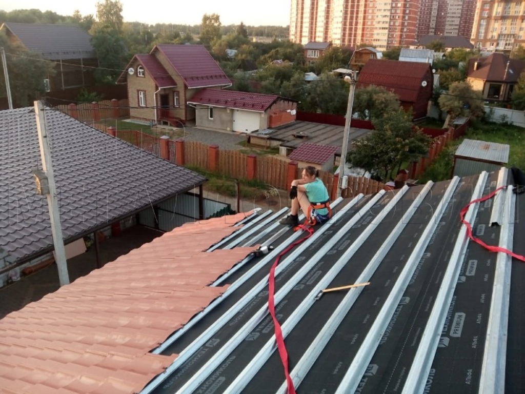 Металлочерепица Геркулес 8004 терракотовый Стальной Бархат от Центра Металлокровли в Кокшетау