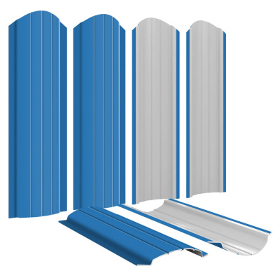 Штакетник Полукруглый RAL 5015 Небесно-Голубой