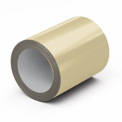 Рулон стали полиэстер RAL1014 Бежевый 0.45х1250мм открытый Рулон стали полиэстер RAL1014 Бежевый 0.45х1250мм открытый