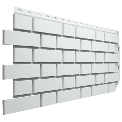 Фасадная панель Деке кирпич гладкий FLEMISH Белый 0.46м2